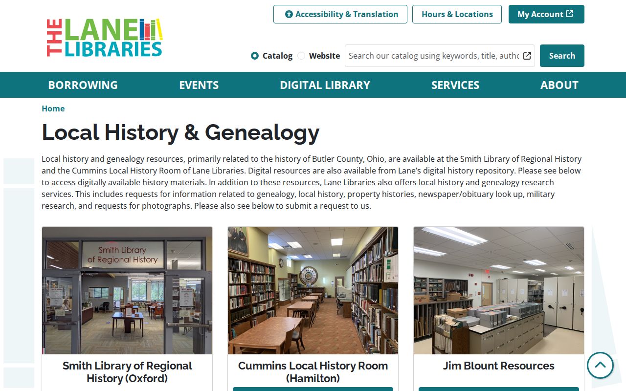 Liberty Township city directory companion research at Lane Libraries Local History and Genealogy